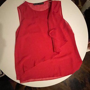 Zara Red Blouse (summer, spring, dressy, classic)